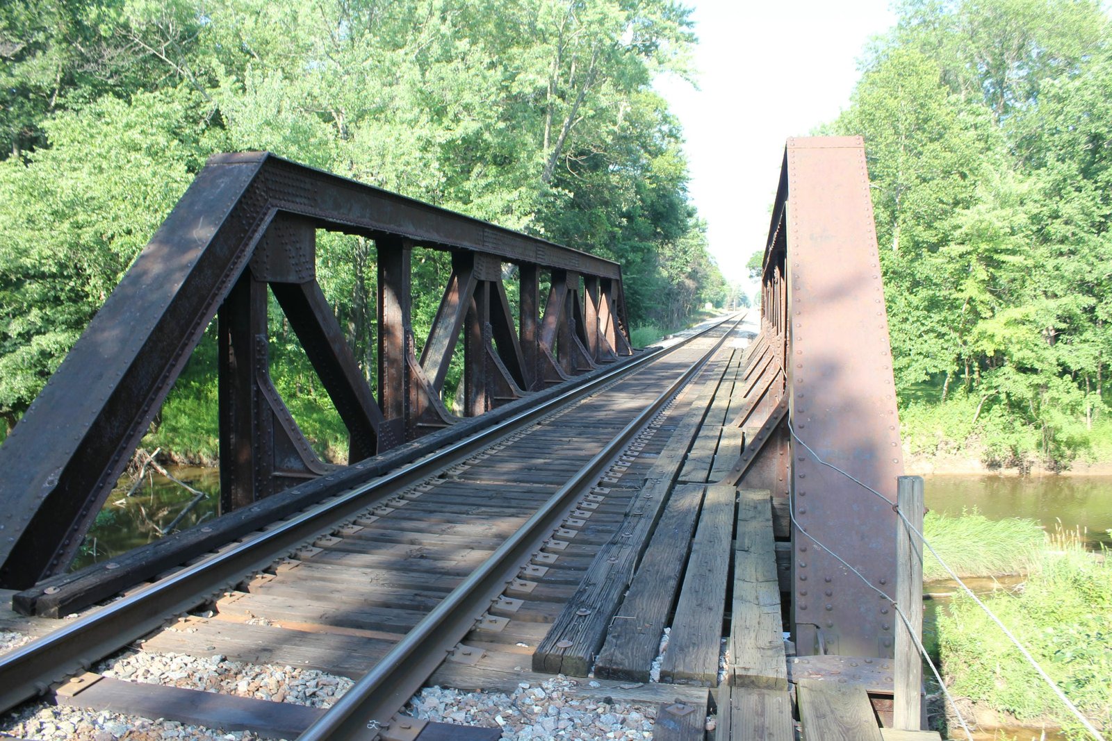 Looking north